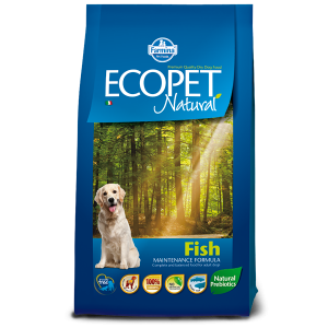 Ecopet Natural Dog Adult Fish, 12 kg