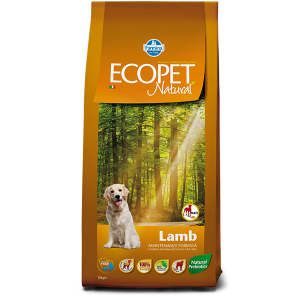 Ecopet Natural Dog Adult Maxi Miel si Orez, 12 kg