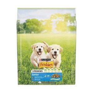 Friskies Caine Junior cu Pui, Lapte si Legume, 2.4 kg