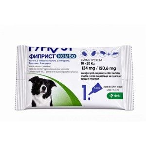 Fypryst Combo Dog M 134 mg pipete antiparazitare caini talie medie (10 - 20 kg), 1 pipeta (Farmacie - Antiparazitare)