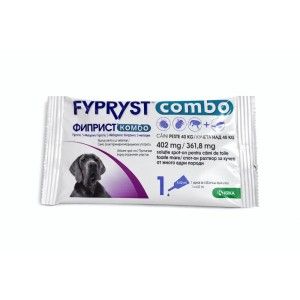 Fypryst Combo Dog XL 402 mg, pipeta antiparazitara caini talie foarte mare (40 - 60 kg), 1 buc (Farmacie - Antiparazitare)