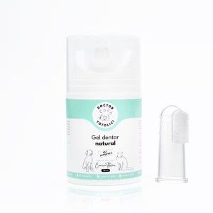 Gel dentar natural pentru caini si pisici Doctor Totolici, 50 ml + periuta tip degetar din silicon (Igiena - Caini)