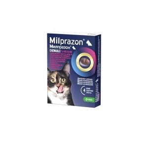 Milprazon Cat 4 / 10 mg (< 2 kg), 2 tablete