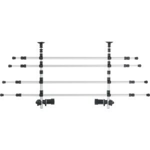Grilaj Auto 105-172 cm/46-60 cm Gri/Negru 13172