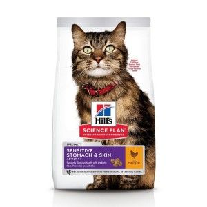 Hill's SP Adult Sensitive Stomach & Skin hrana pentru pisici 5 kg