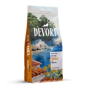 Hrana uscata pisici, Devora Cat Sterilized Grain Free, Curcan & Peste Marin, 7.5 kg (Hrana Uscata - Pisici)