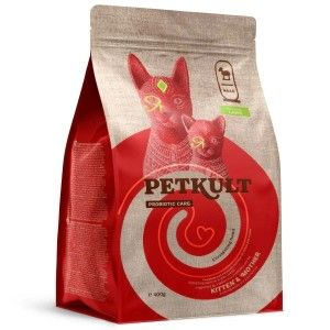Hrana uscata Petkult Probiotic Care Kitten & Mother Fresh pentru pisici, cu miel proaspat, 400 g (Hrana Uscata - Pisici)