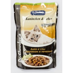 Dr. Clauder's Cat Iepure & Ficat, 100 g (Hrana Umeda - Pisici)