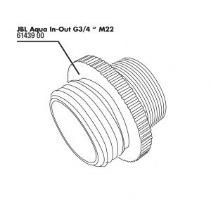JBL Adaptor metalic Aqua In Out G3 /4 M28 / M22