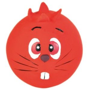 Jucarie Chipuri Latex cu Sunet 6 cm 3504 - rosu