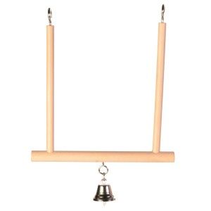 Jucarie Leagan Lemn cu Clopotel 12x13 cm 5830