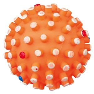 Jucarie Minge 12 cm Vinil cu Sunet 3421 - portocaliu