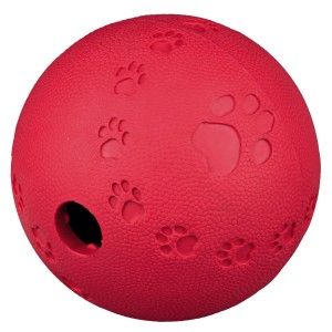 Jucarie Minge Cauciuc Natural cu Labirint 6 cm 34940 - rosu