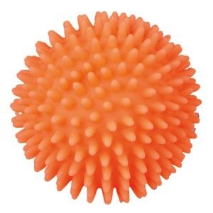 Jucarie Minge cu Tepi 7 cm Vinil cu Sunet 3414 - portocaliu