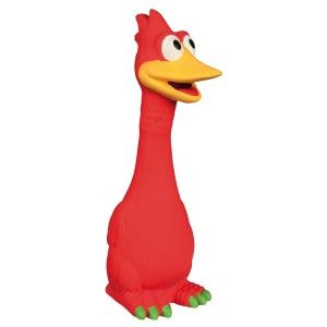 Jucarie Pasare Latex 20 cm cu Sunet Original 35182 - rosu