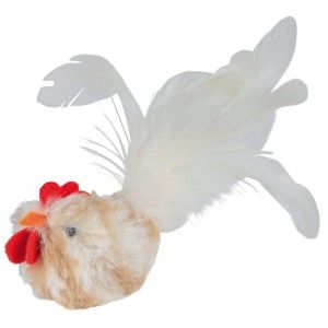 Jucarie Pisici-Cocos Plush cu Pene Zgomotos 8 cm 45784