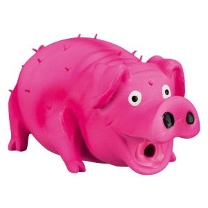 Jucarie Porc Latex cu Sunet Original 21 cm 35499 - roz