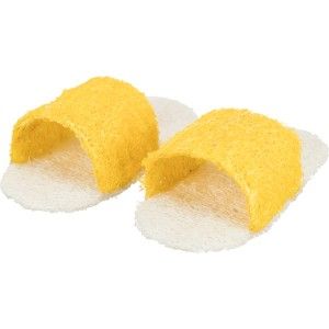 Jucarie sub forma de papuci pentru rozatoare 61944 - galben