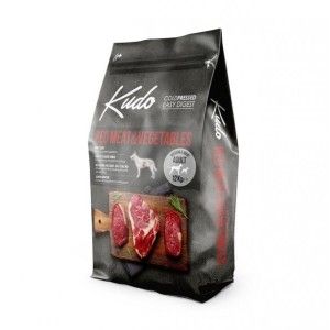Kudo Adult Mediu-Maxi, Hrana Uscata Presata la Rece, Carne Rosie si Legume, 12 kg (Hrana Uscata - Caini)