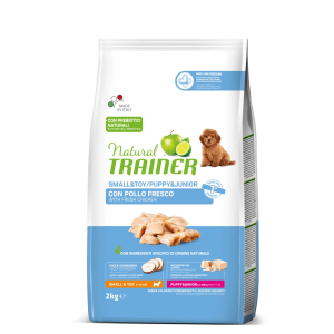 Natural Trainer, Puppy & Junior Mini & Toy cu Pui, 2 kg