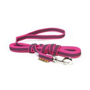 Lesa antiderapanta roz cu maner, Julius-K9, 20 mm/ 5 m