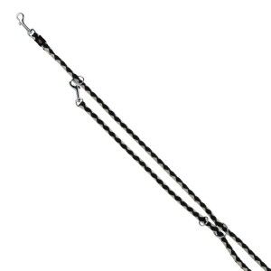 Lesa Coarda Cavo Reglabila 2 m/12 mm Negru/Gri 14351