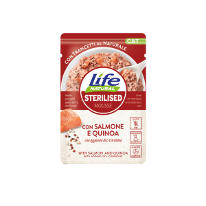 Hrana Umeda Pisici, Life Natural Sterilizat Mousse Somon si Quinoa, 70 g (Hrana Umeda - Pisici)