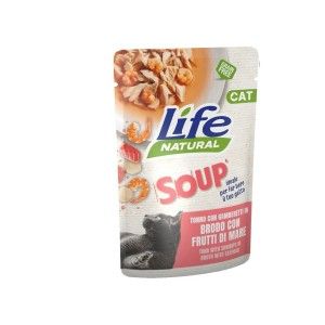 Hrana Umeda Pisici, Life Natural Adult Supa, Ton si Creveti, 60 g (Hrana Umeda - Pisici)