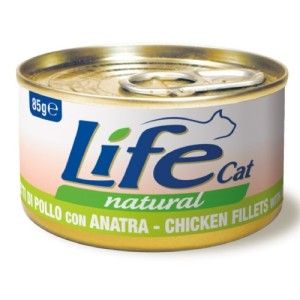Hrana Umeda Pisici, Life Cat, File de Pui & Rata, 85 g (Hrana Umeda - Pisici)