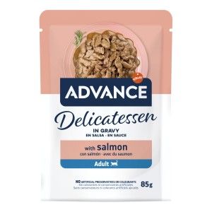Hrana Umeda Pisici, Advance Cat Wet Delicatessen, Somon, 85 g (Hrana Umeda - Pisici)