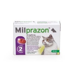 Milprazon Pisica (2 - 8 kg), 2 tablete