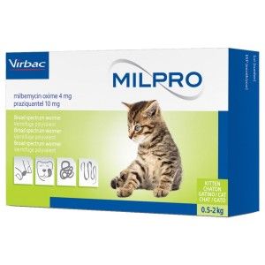 Milpro 4/10mg Kitten, 4 tablete