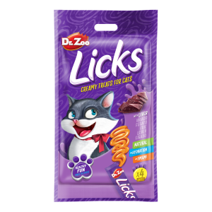 Dr Zoo Licks, recompense pisici, Ficat, 4x15 g (Delicii - Pisici)