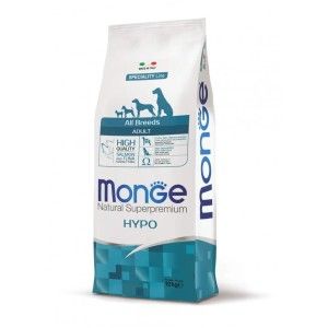 Monge Natural Superpremium Hypoallergenic Adult All Breeds, Somon si Ton, 12 kg