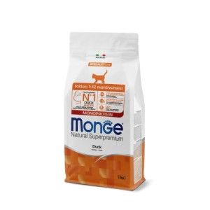 Monge Cat Dettaglio Kitten-Duck/Rata, sac x 1,5 kg