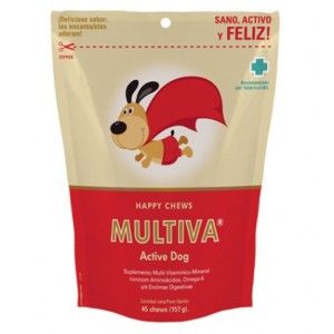 Multivitamine si Multiminerale Multiva Active Dog Vetnova, 45 Comprimate