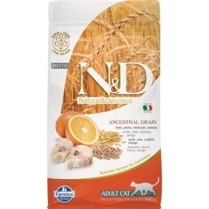 N&D LOW GRAIN CAT CODFISH & ORANGE ADULT 1.5 KG