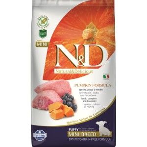 N&D Dog Gf Pumpkin Lamb & Blueberry Puppy Mini 2.5 Kg