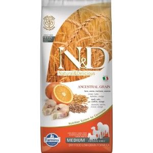 N&D Dog Lg Codfish & Orange Adult Medium 12 Kg