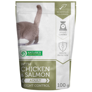 Nature's Protection Cat Weight Control Chicken & Salmon, 100 g