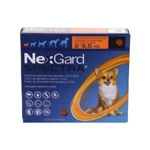 NexGard Spectra XS (1.35 - 3.5 kg), 3 comprimate