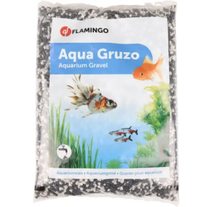 NISIP ACVARIU FLAMINGO ALB-NEGRU 1KG 2-3MM 400686