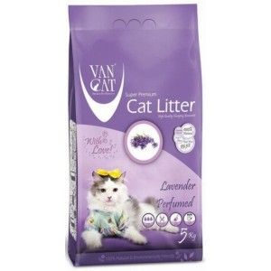 Nisip Igienic Pisici VanCat Lavander Compact 5 Kg