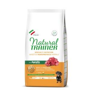Hrana Uscata Caini, Natural Trainer, Sensitive No Gluten Mini & Toy Adult, Miel, 7 kg (Hrana Uscata - Caini)