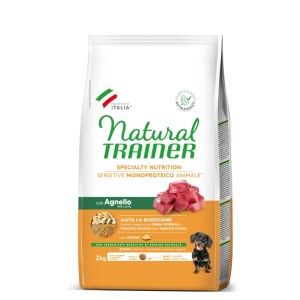 Hrana Uscata Caini, Natural Trainer, Sensitive No Gluten Mini & Toy Adult, Miel, 2 kg (Hrana Uscata - Caini)