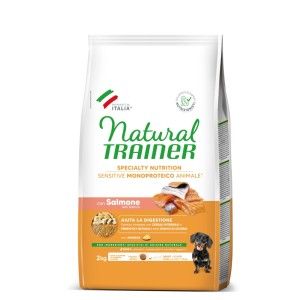 Hrana Uscata Caini, Natural Trainer, Sensitive No Gluten Mini & Toy Adult, Somon, 2 kg (Hrana Uscata - Caini)