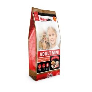Hrana uscata caini, Nutraline Adult Mini, 1 kg (Hrana Uscata - Caini)