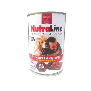 Hrana umeda caini, Nutraline Adult No Grain Vita & Ficat, 400 g (Hrana Umeda - Caini)