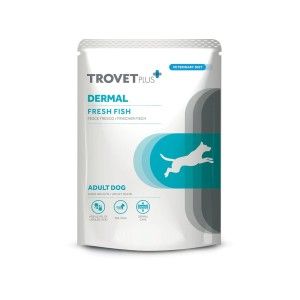 Trovet Plus Adult Dog Dermal, Peste alb, 300 g