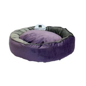 Pat caini si pisici, Aria Marchese Ducato Violet/ Gri, L 70x60x25 cm (Perne, paturi, culcusuri, saltele)